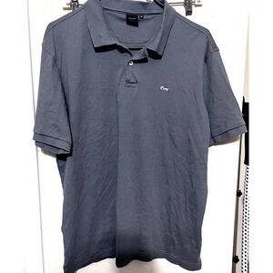 Arturo Calle Mens Polo Shirt Size XL Gray pink squirrel Embroidered Logo Golf